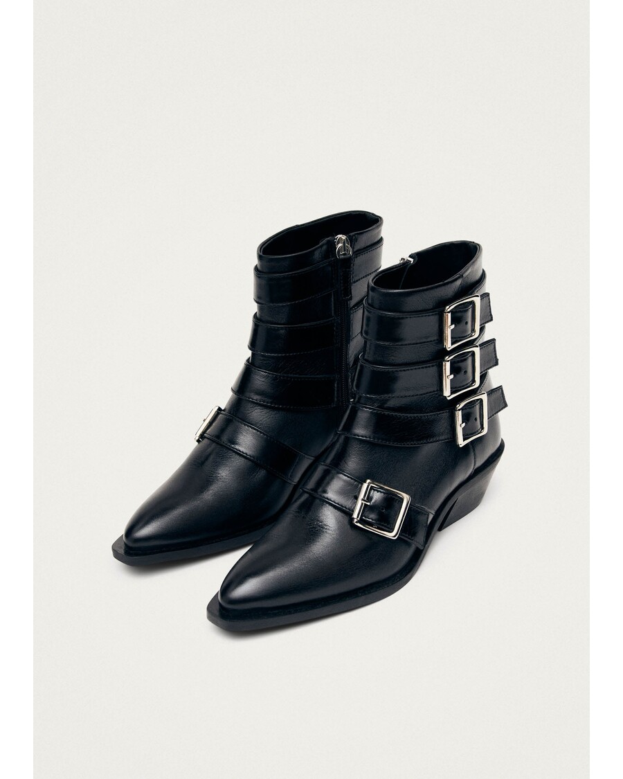 Alohas Eras Stivaletti In Pelle Nera