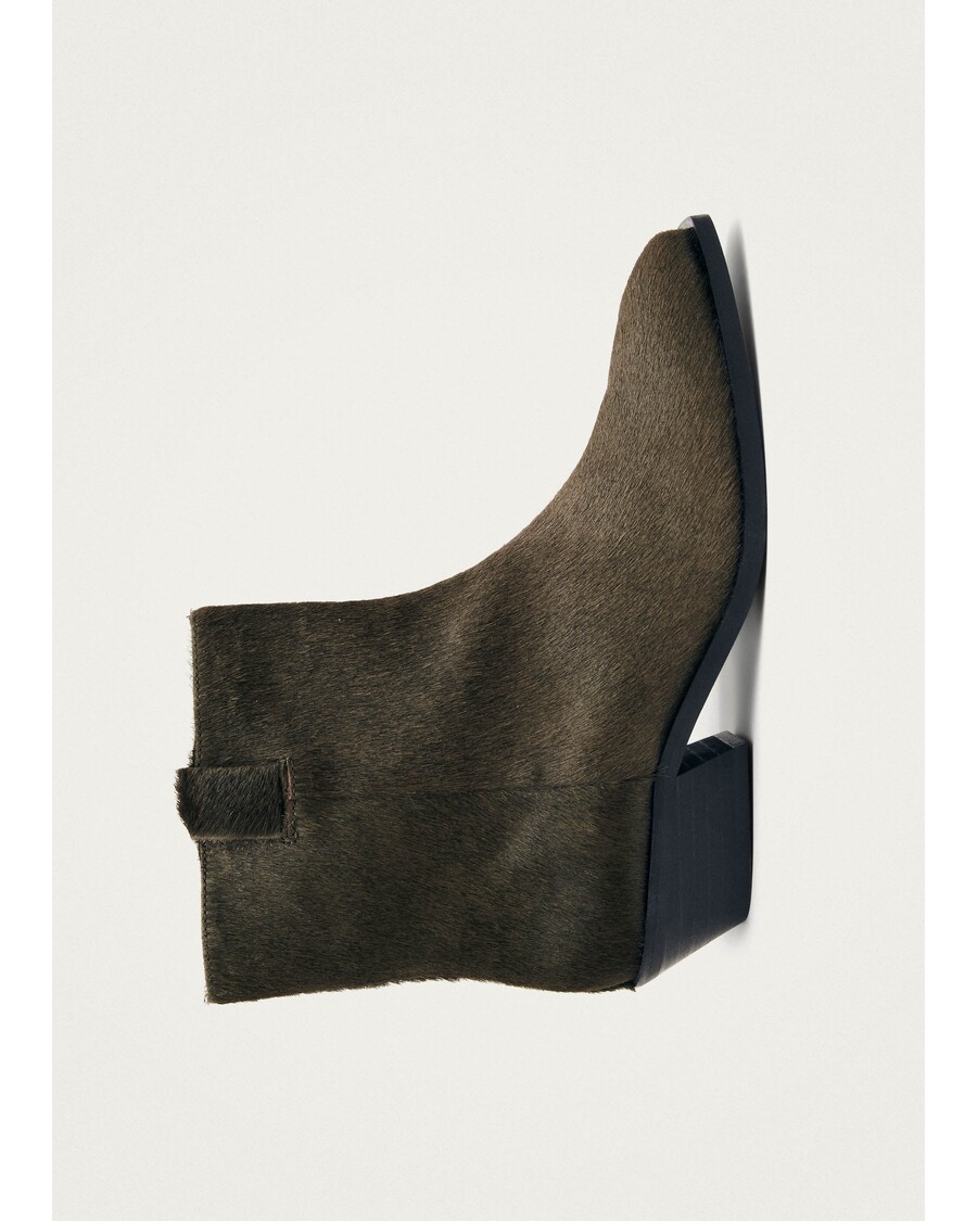Alohas Syd Soft Khaki Leather Ankle Boots