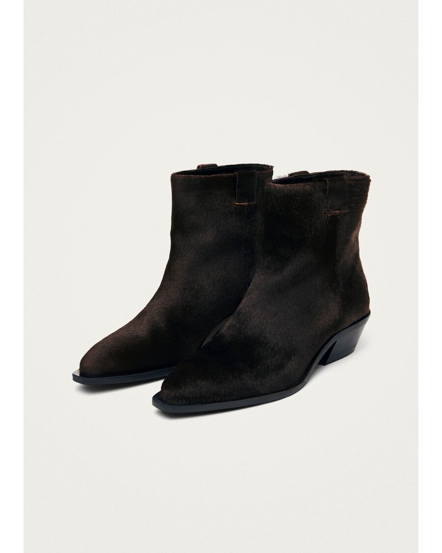 Alohas Syd Soft Dark Brown Leather Ankle Boots