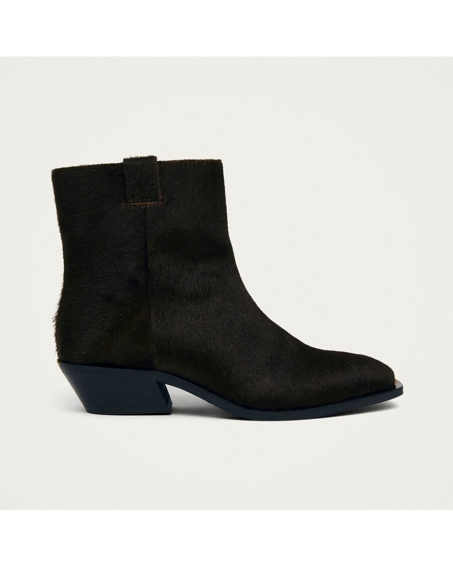 Alohas Syd Soft Dark Brown Leather Ankle Boots