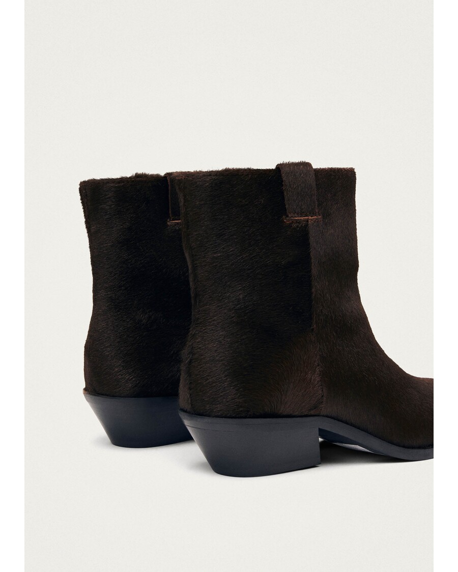 Alohas Syd Soft Dark Brown Leather Ankle Boots