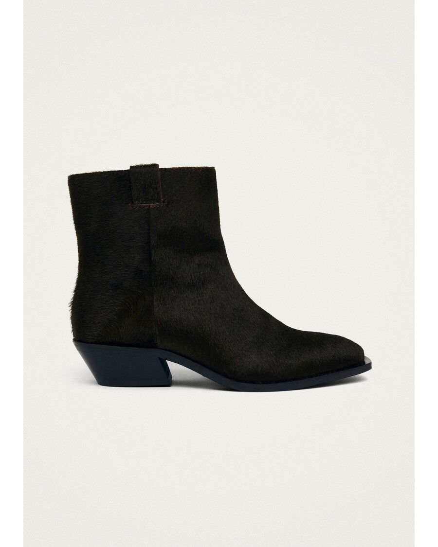 Alohas Syd Soft Dark Brown Leather Ankle Boots