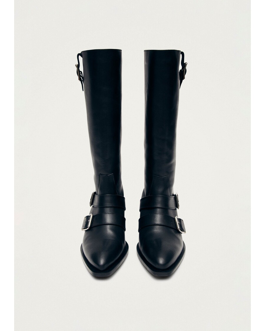 Alohas Ryder Black Leather Boots