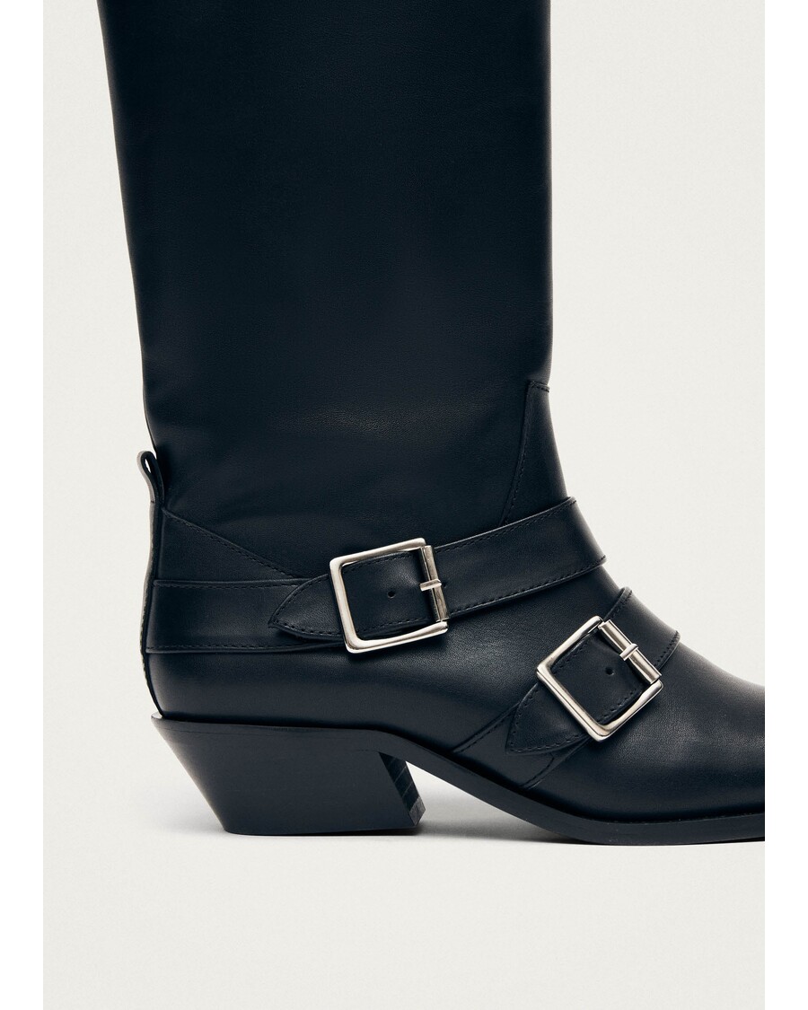 Alohas Ryder Black Leather Boots