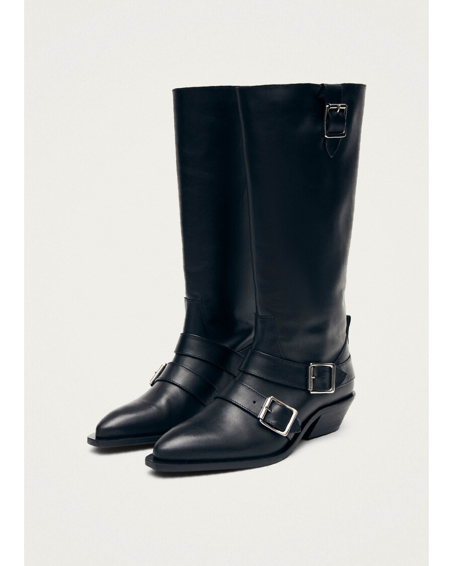 Alohas Ryder Black Leather Boots