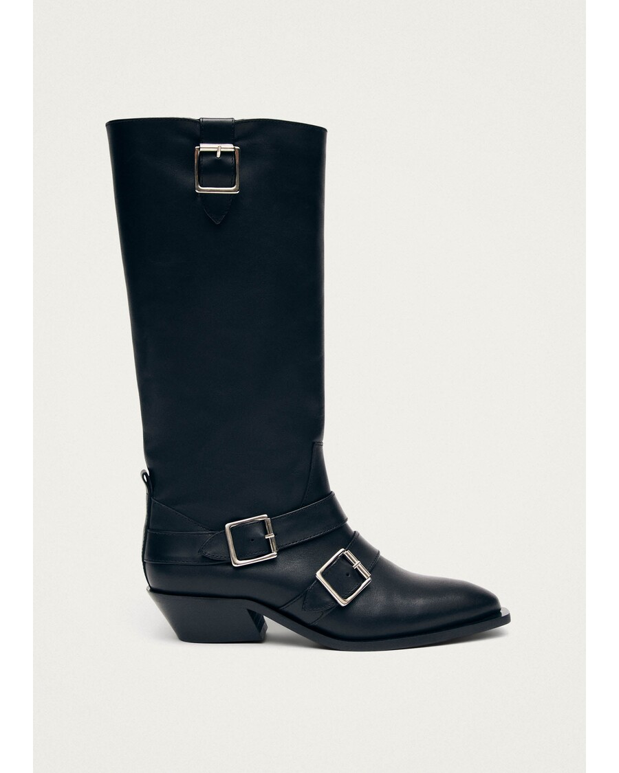 Alohas Ryder Black Leather Boots