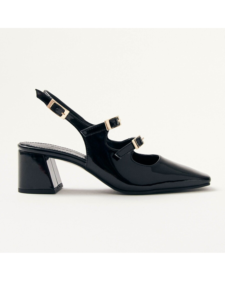 Alohas Hanna Onix Black Vegan Leather Pumps