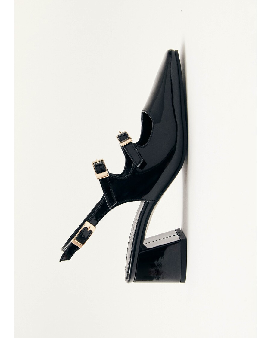 Alohas Hanna Onix Black Vegan Leather Pumps