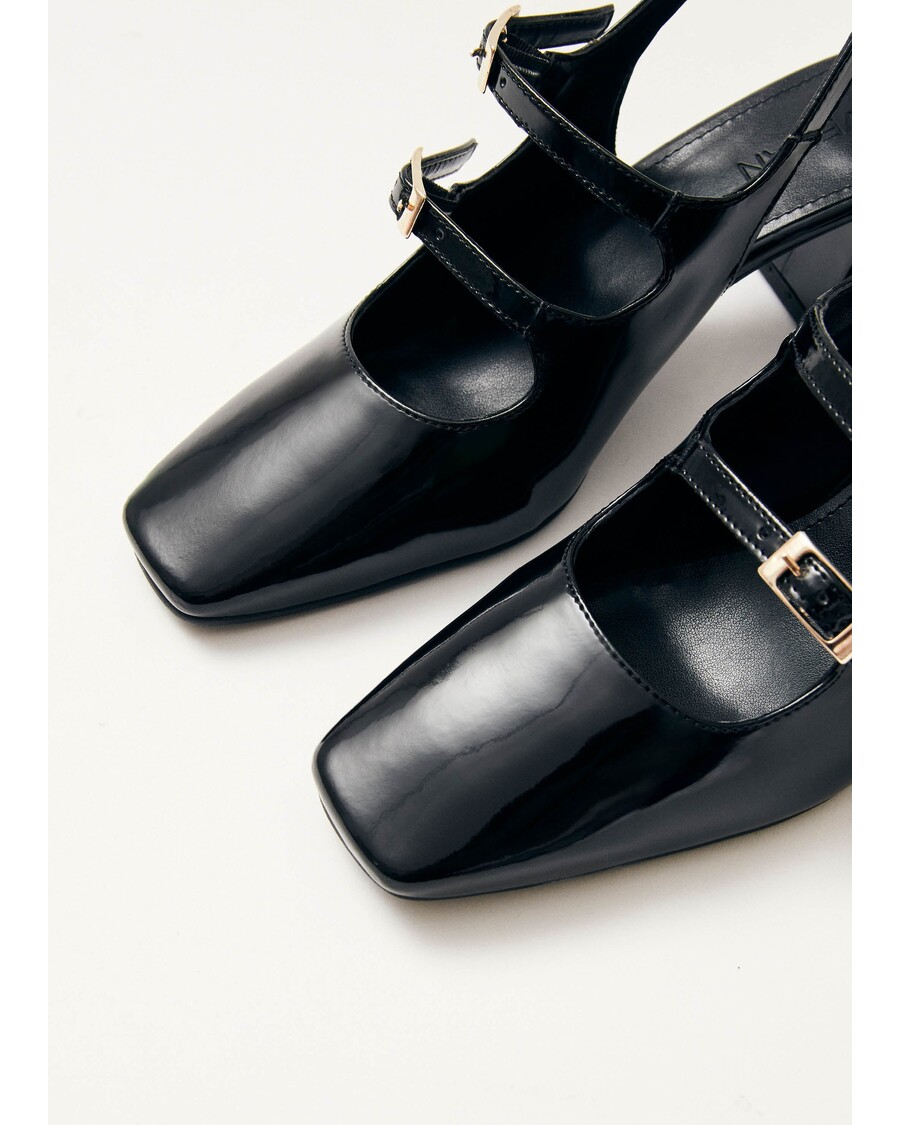 Alohas Hanna Onix Black Vegan Leather Pumps