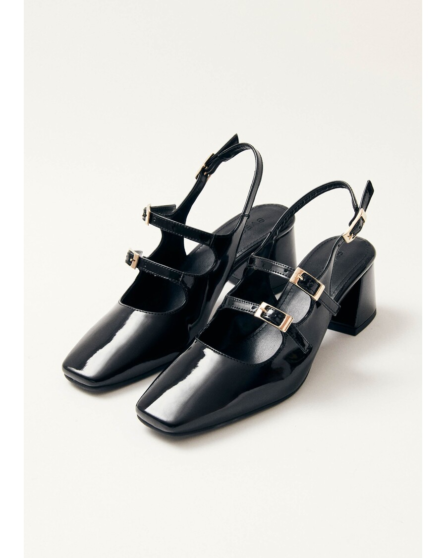 Alohas Hanna Onix Black Vegan Leather Pumps