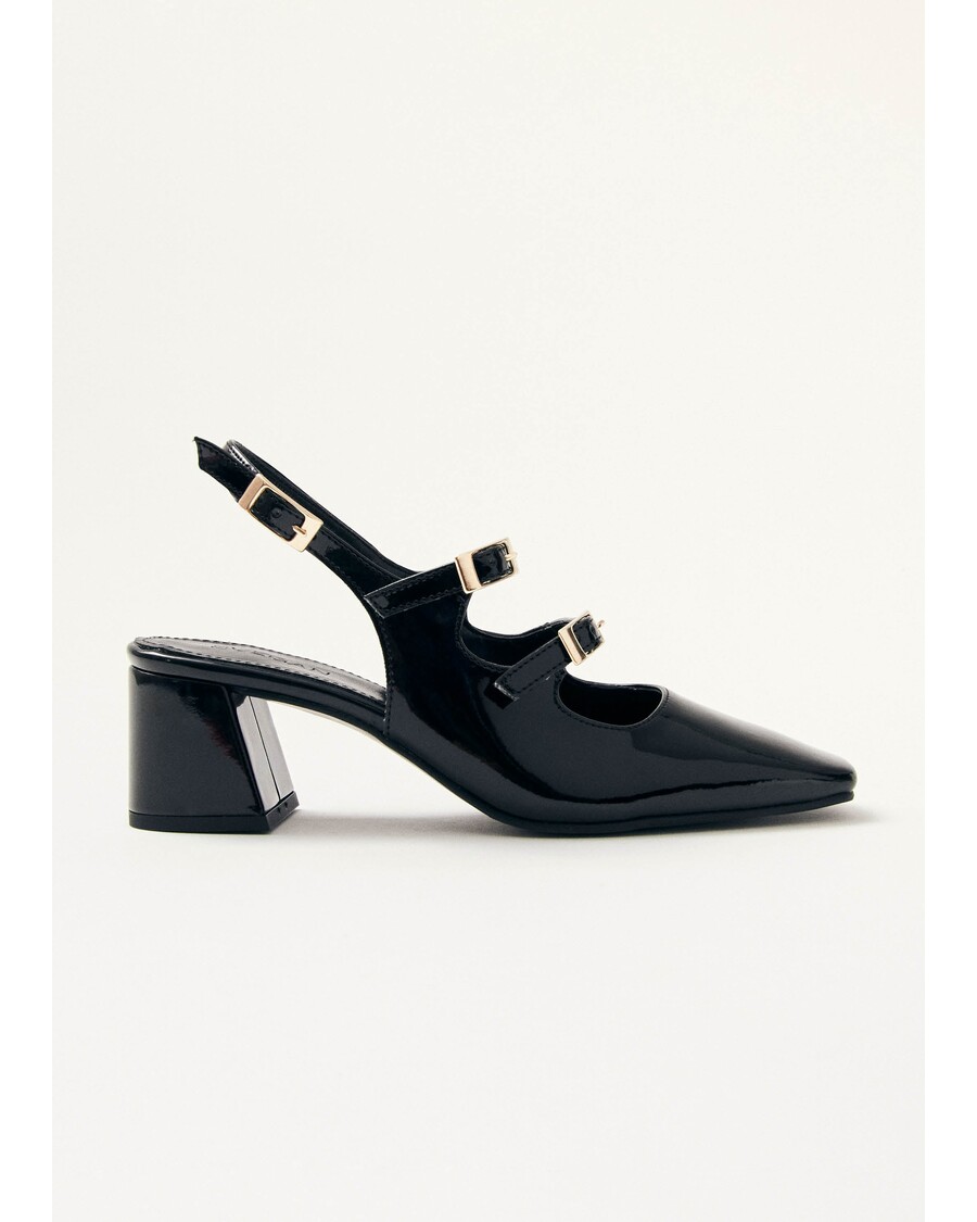 Alohas Hanna Onix Black Vegan Leather Pumps