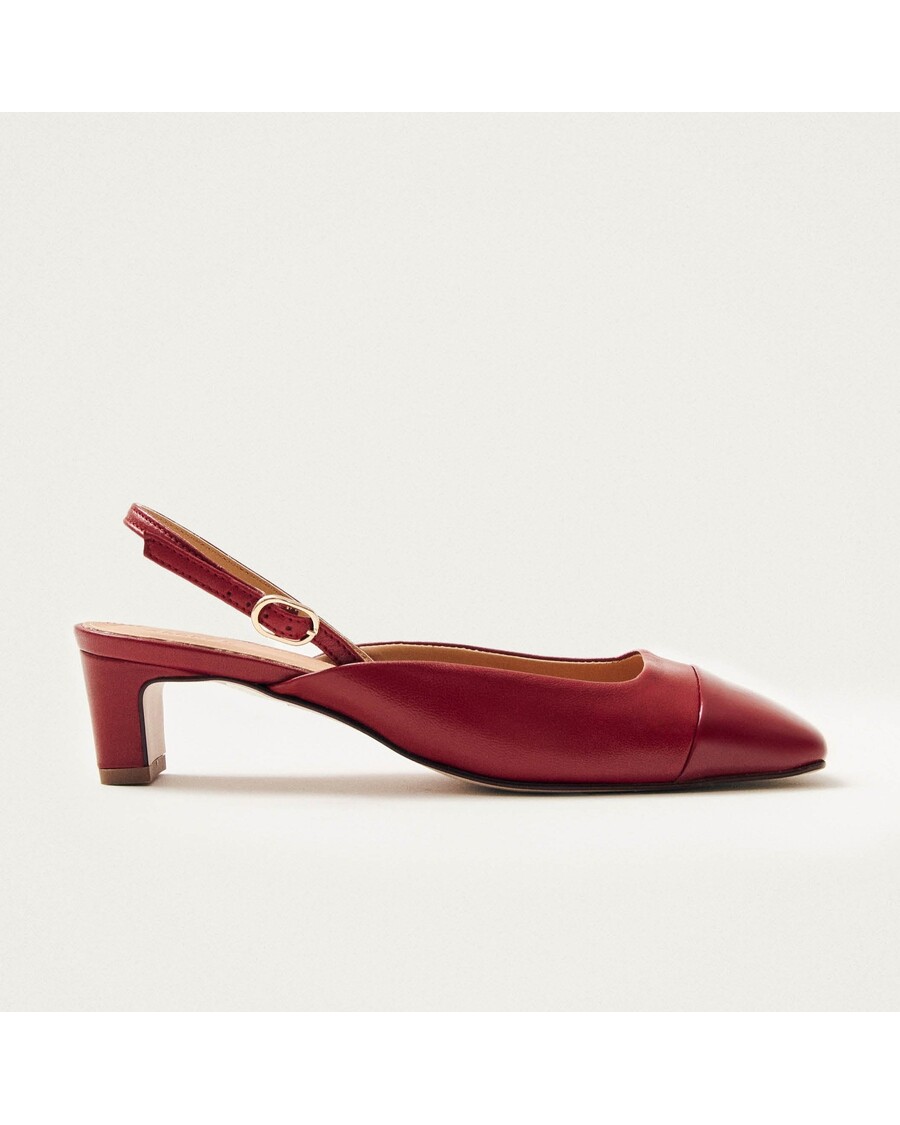 Alohas Lindy Bliss Red Leather Pumps