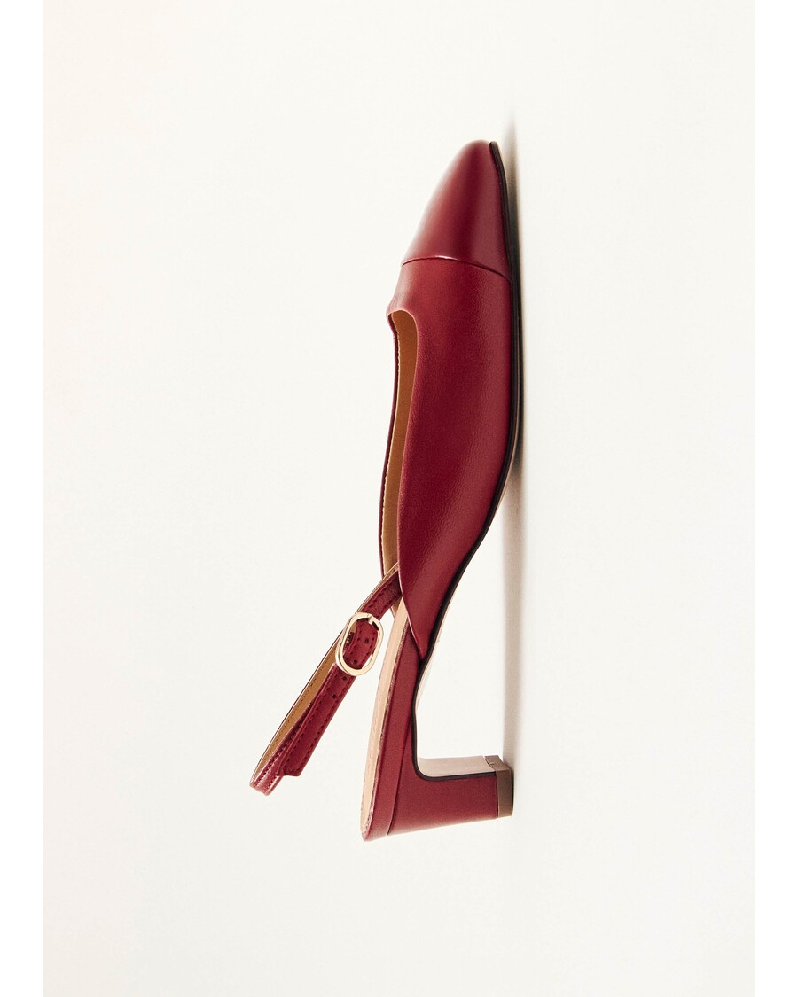 Alohas Lindy Bliss Red Leather Pumps