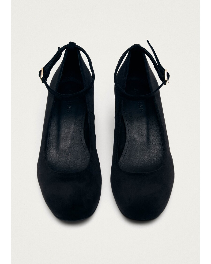 Alohas Antoine Velvet Black Pumps
