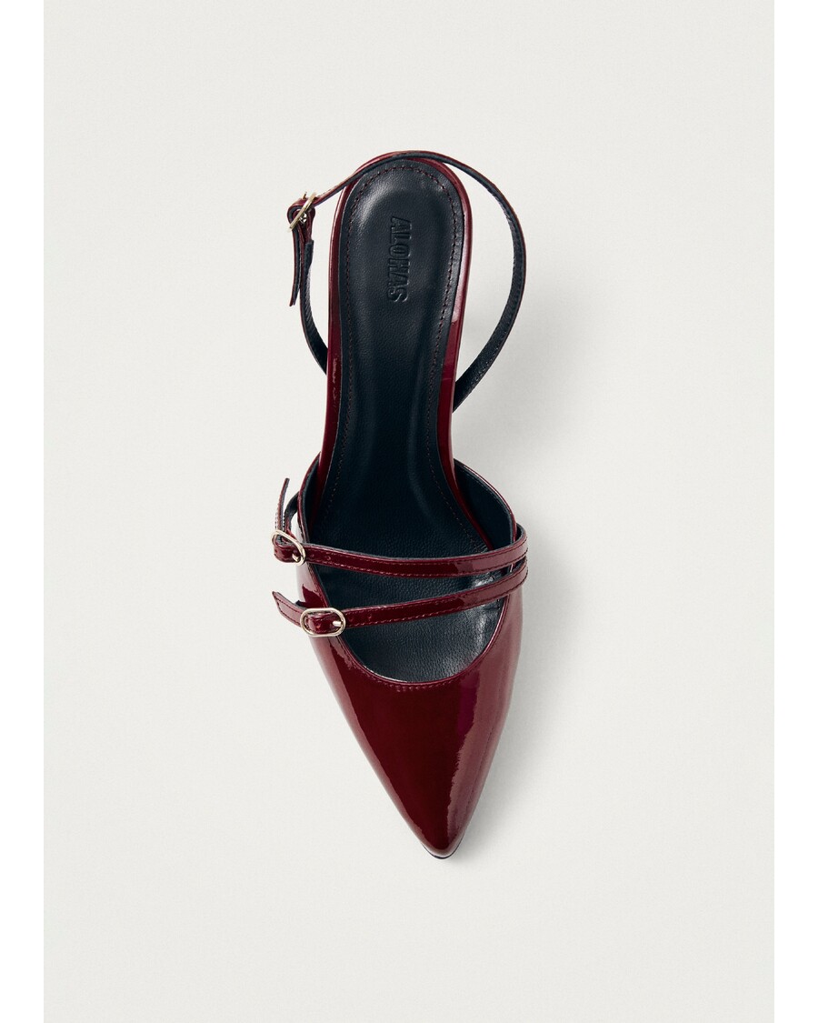 Alohas Joelle Onix Burgundy Leather Pumps