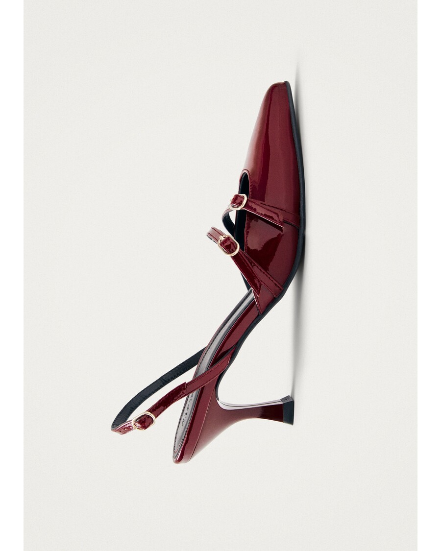 Alohas Joelle Onix Burgundy Leather Pumps