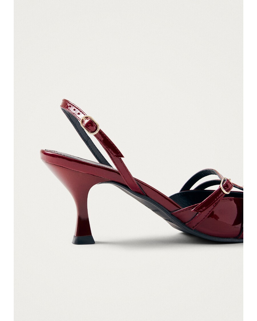 Alohas Joelle Onix Burgundy Leather Pumps