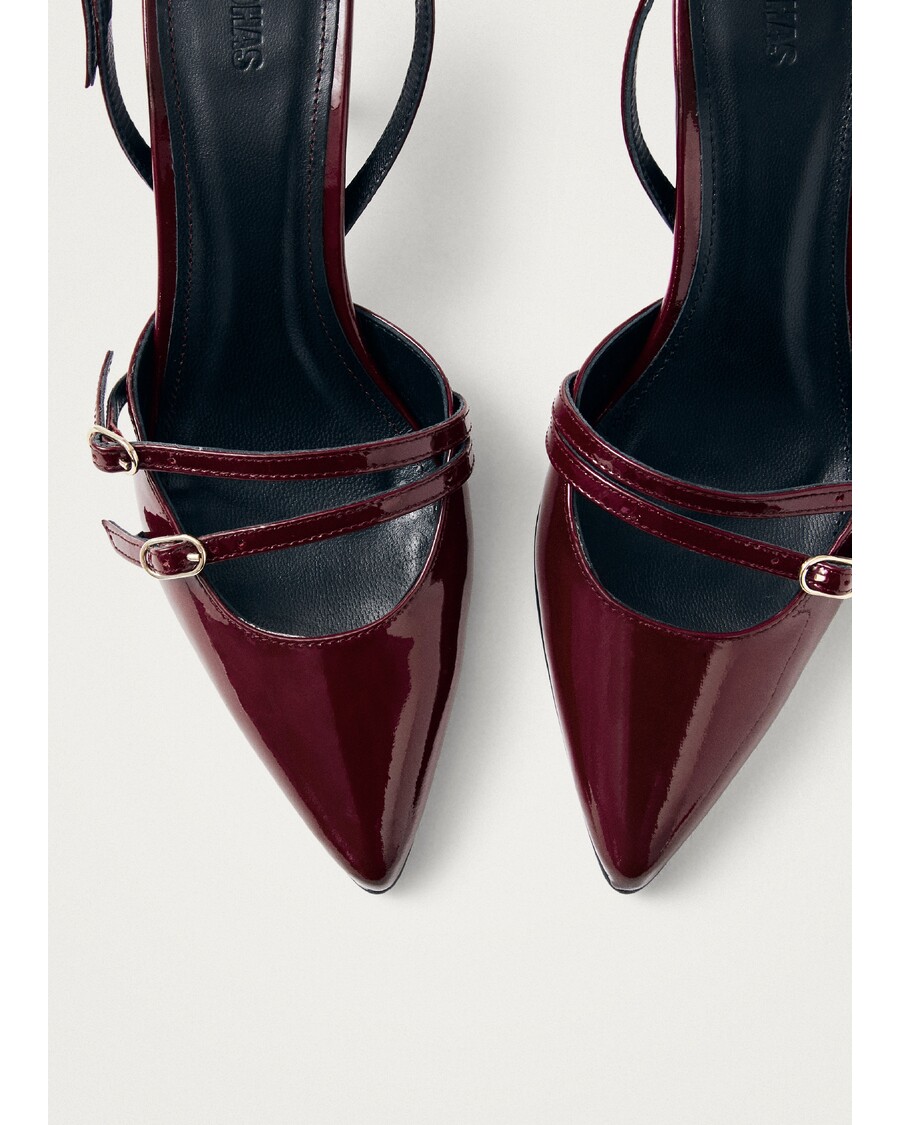 Alohas Joelle Onix Burgundy Leather Pumps