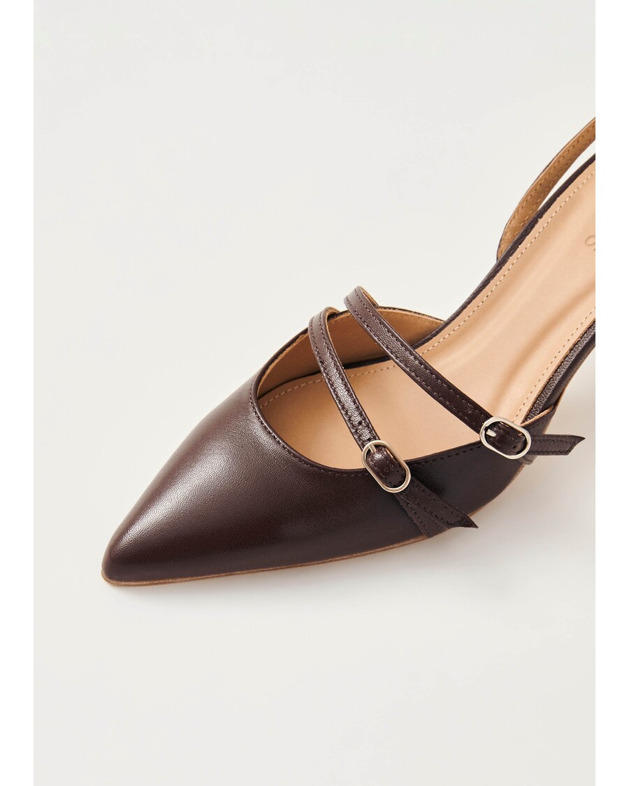 Alohas Joelle Brown Leather Pumps