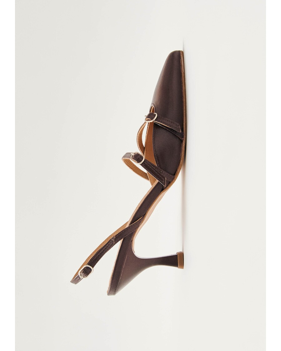 Alohas Joelle Brown Leather Pumps