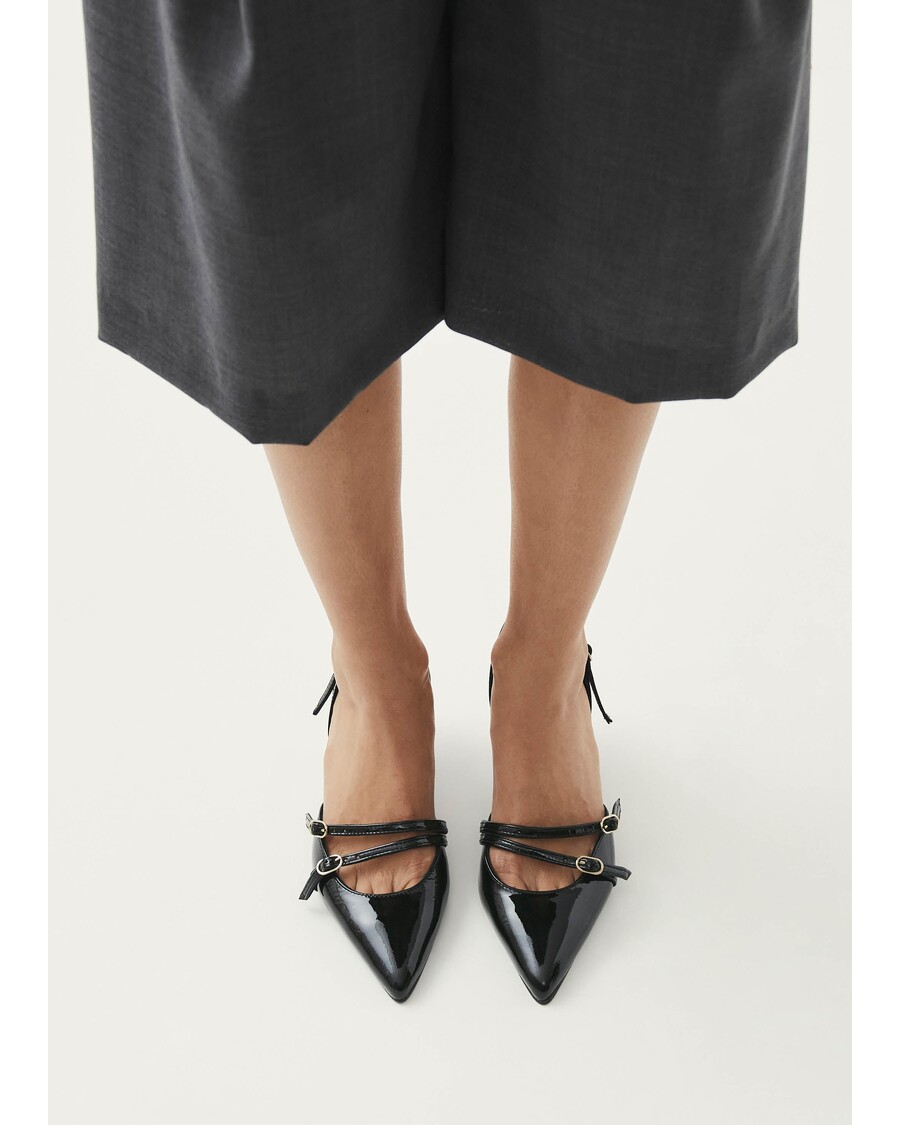 Alohas Joelle Onix Black Leather Pumps
