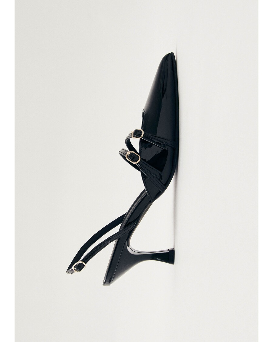 Alohas Joelle Onix Black Leather Pumps