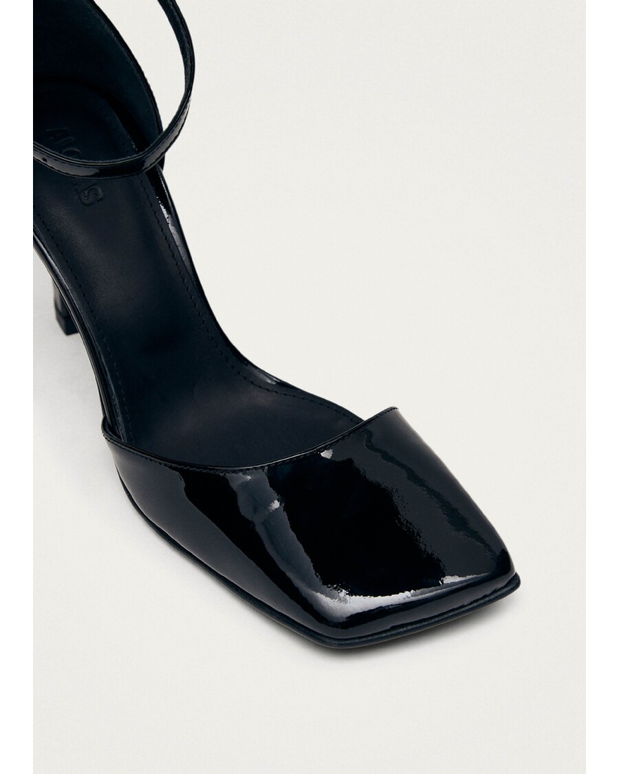 Alohas Liebe Onix Black Leather Pumps