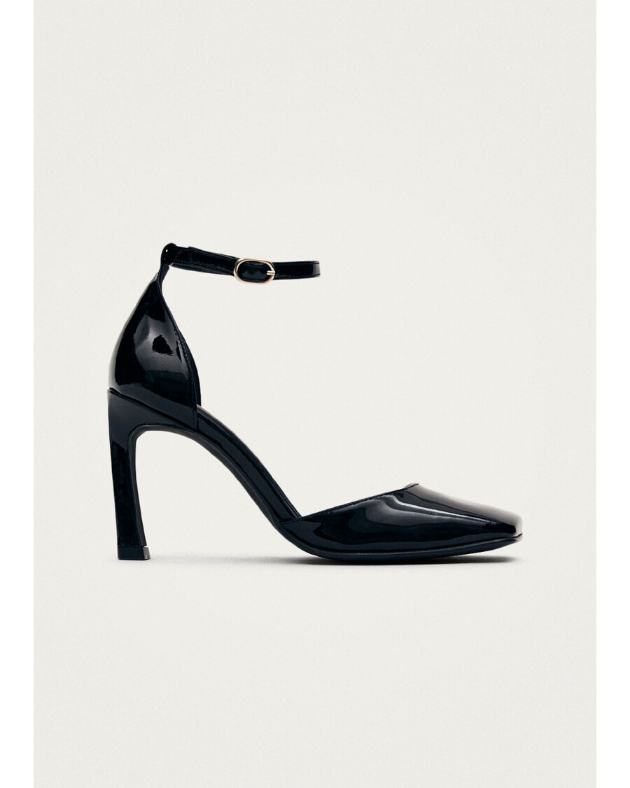 Alohas Liebe Onix Black Leather Pumps