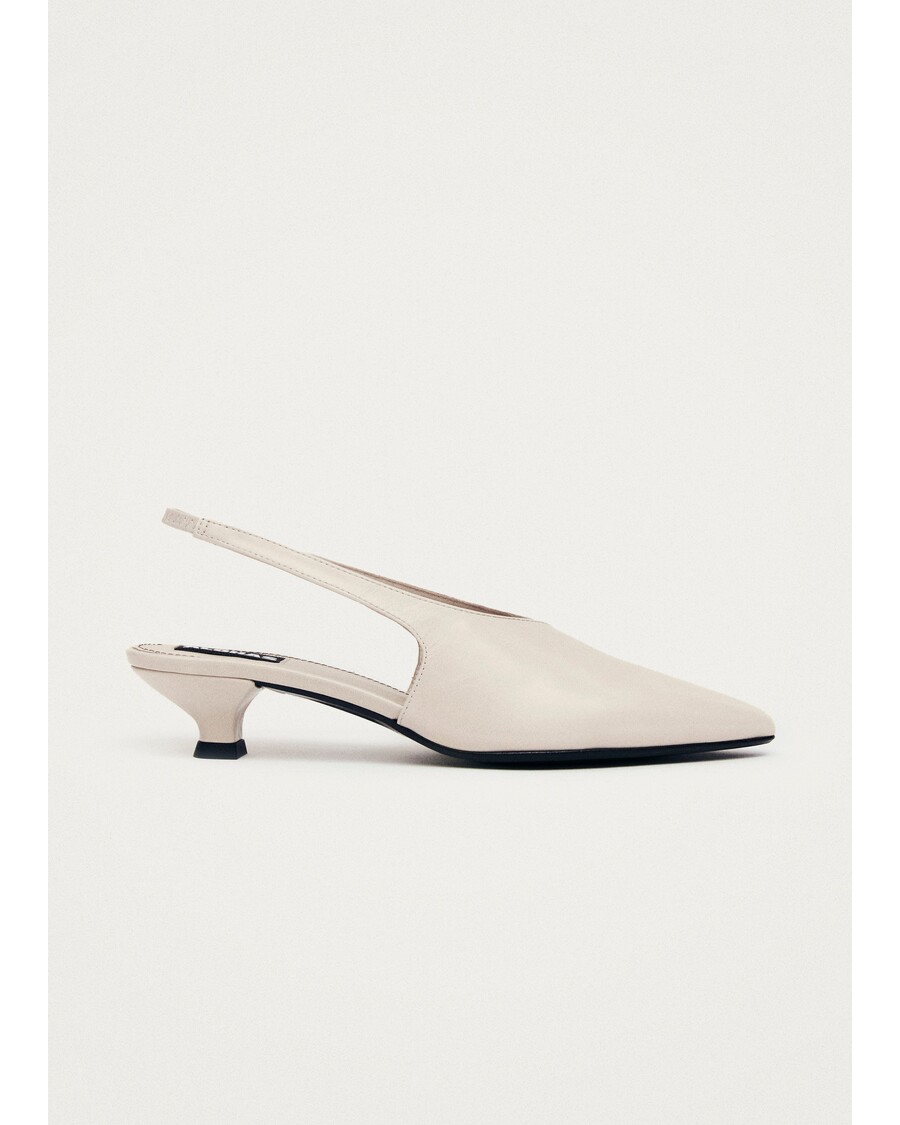 Alohas Eros Cream Leather Pumps