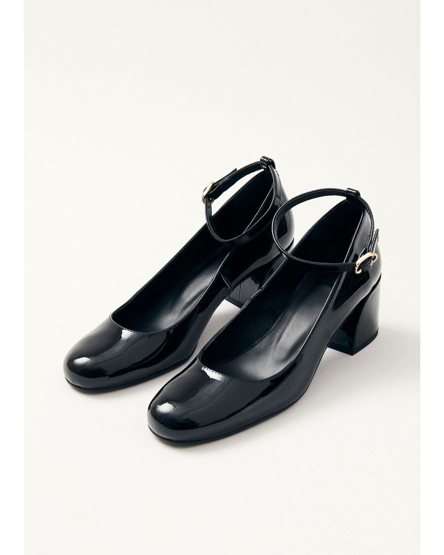 Alohas Antoine Onix Black Leather Pumps