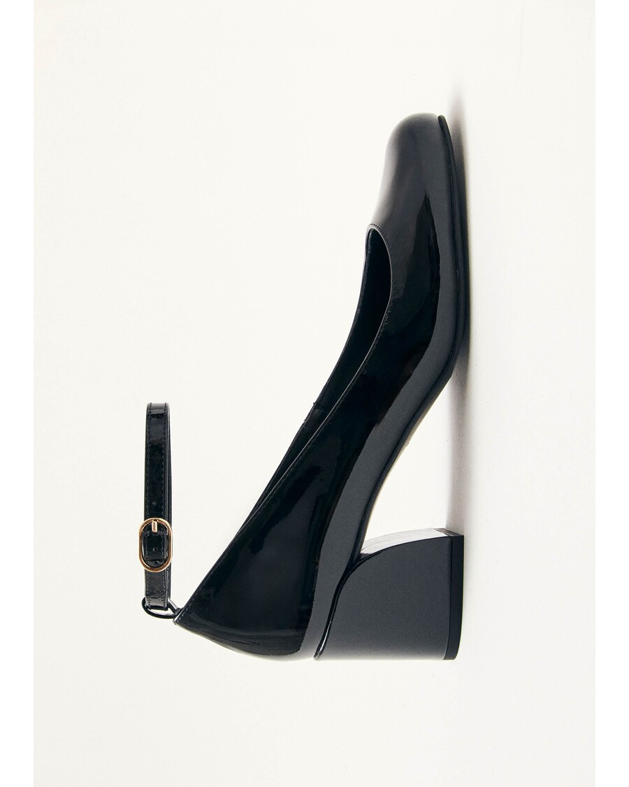 Alohas Antoine Onix Black Leather Pumps