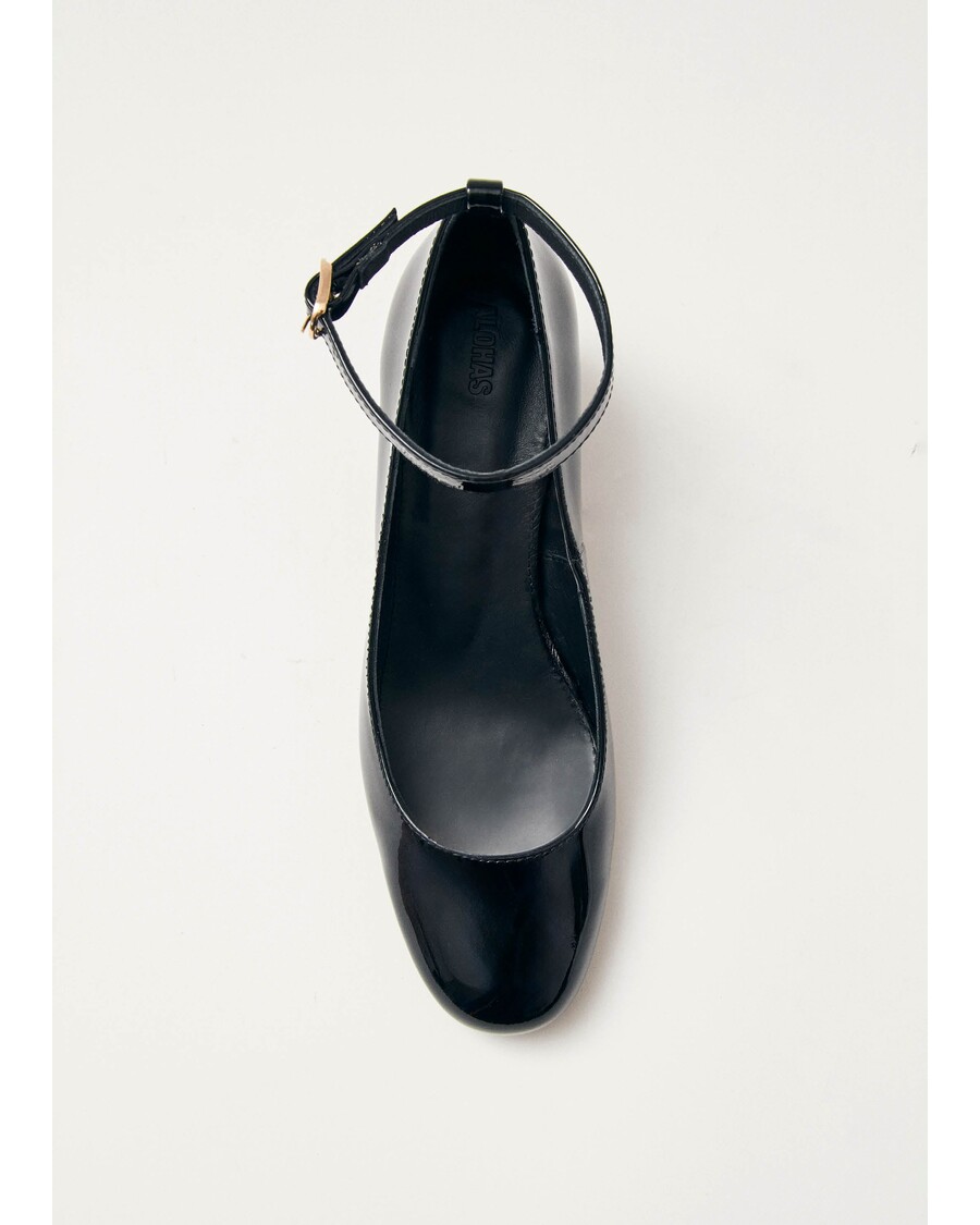 Alohas Antoine Onix Black Leather Pumps