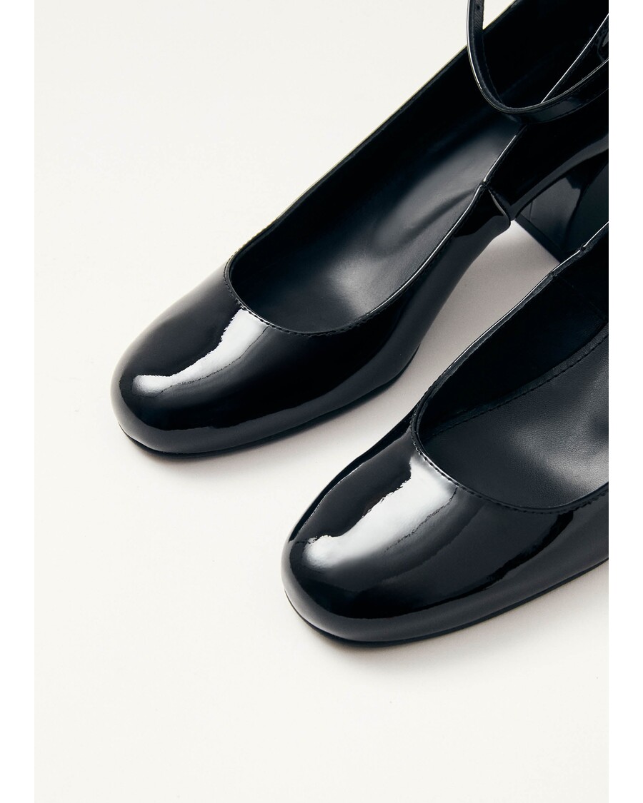 Alohas Antoine Onix Black Leather Pumps
