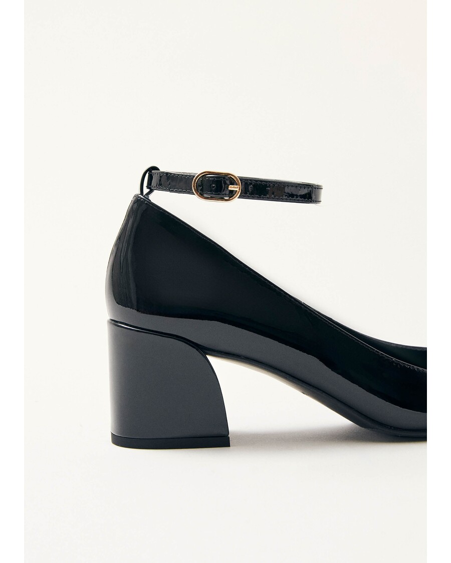 Alohas Antoine Onix Black Leather Pumps