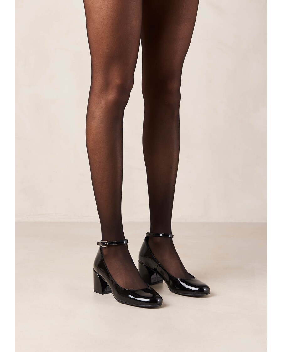 Alohas Antoine Onix Black Leather Pumps