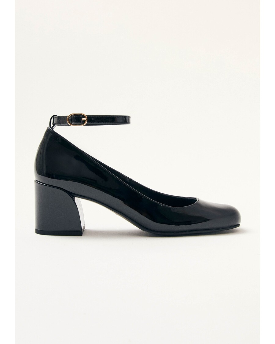 Alohas Antoine Onix Black Leather Pumps