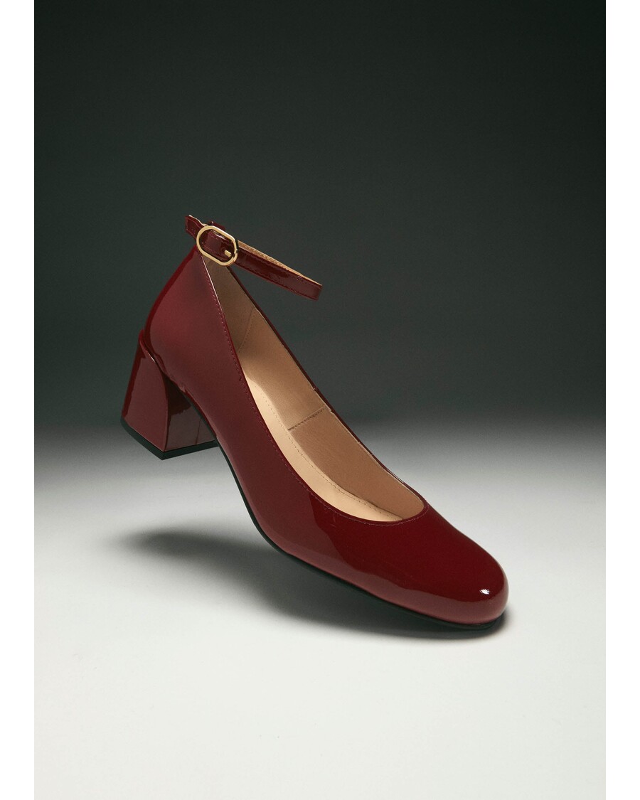 Alohas Antoine Onix Burgundy Leather Pumps