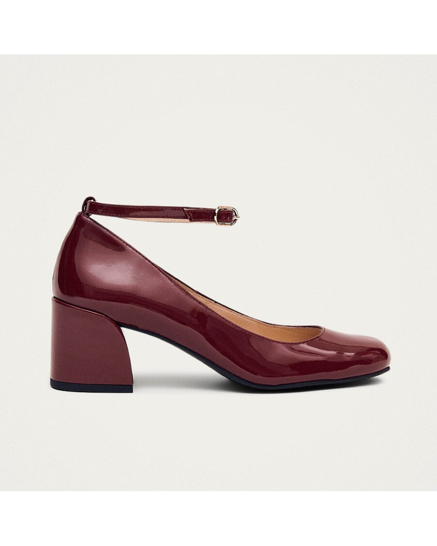 Alohas Antoine Onix Burgundy Leather Pumps