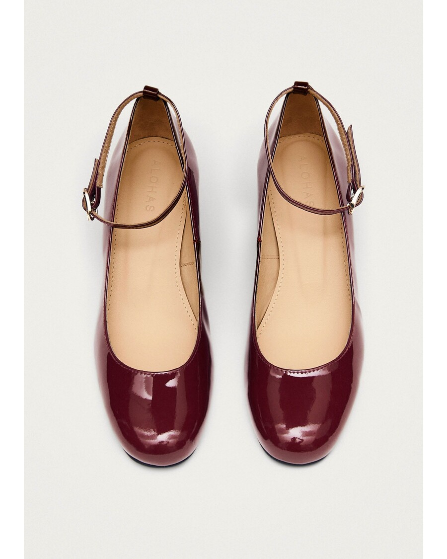 Alohas Antoine Onix Burgundy Leather Pumps