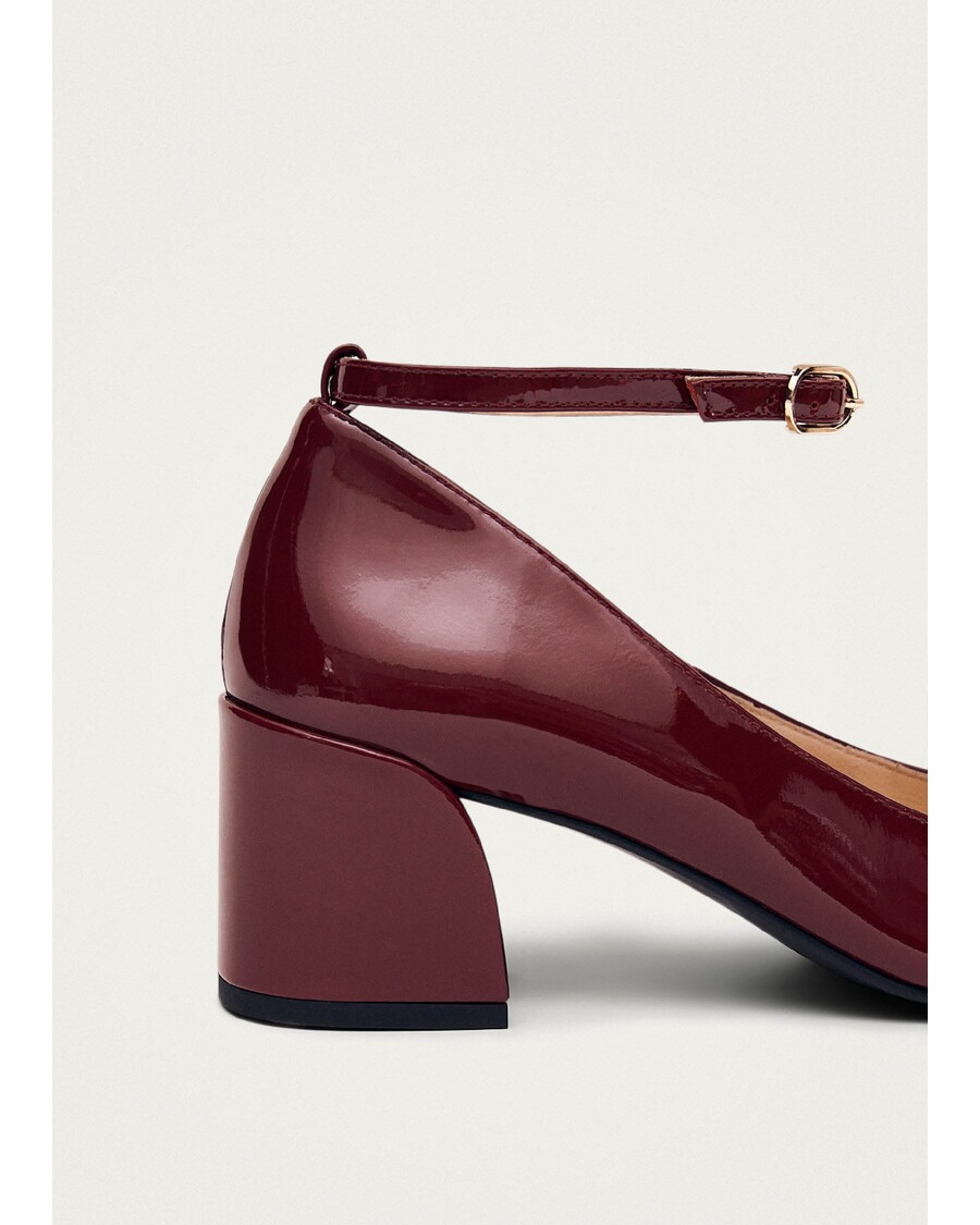 Alohas Antoine Onix Burgundy Leather Pumps