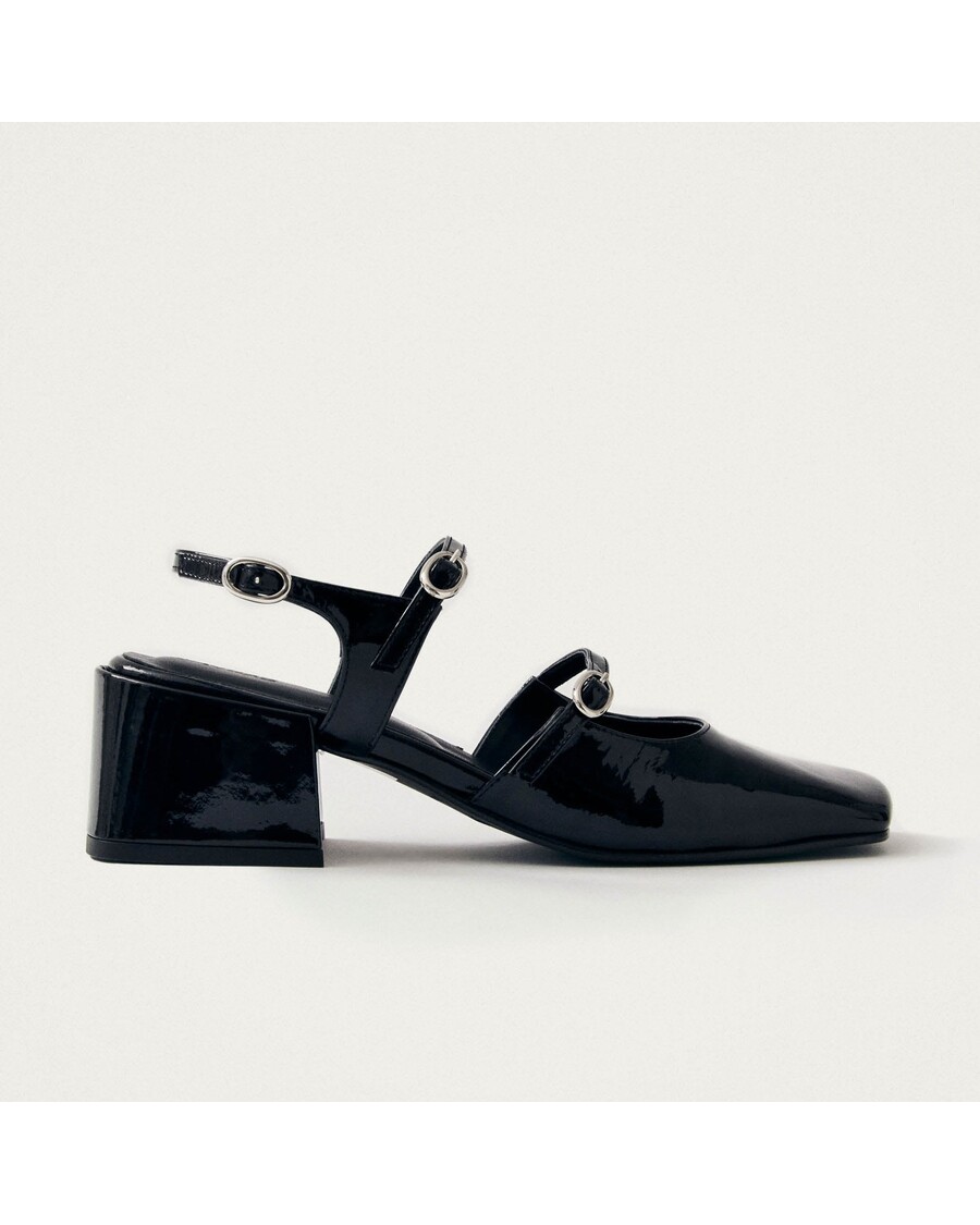 Alohas Withnee Onix משאבות עור שחורות