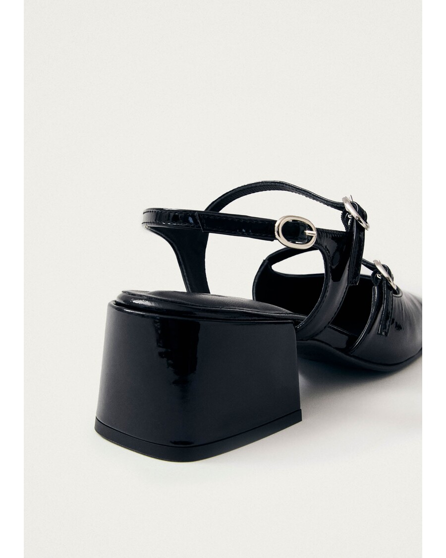 Alohas Withnee Onix משאבות עור שחורות