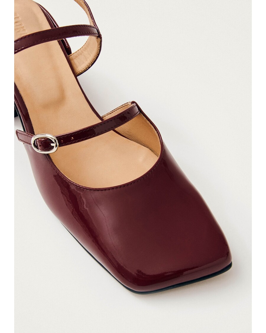 Alohas Withnee Onix Burgundy Leather Pumps