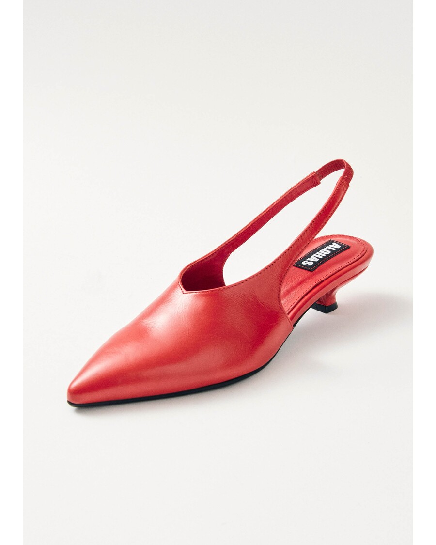 Alohas Eros Red Leather Pumps
