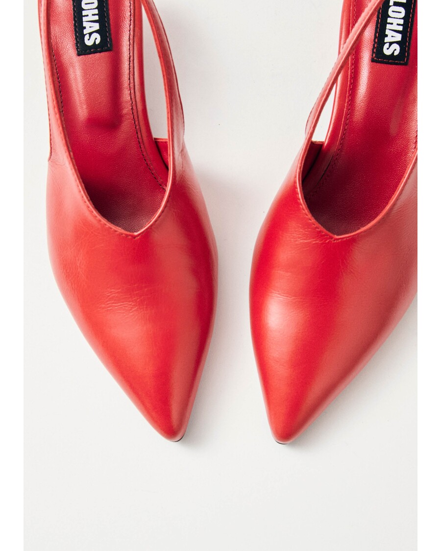 Alohas Eros Red Leather Pumps