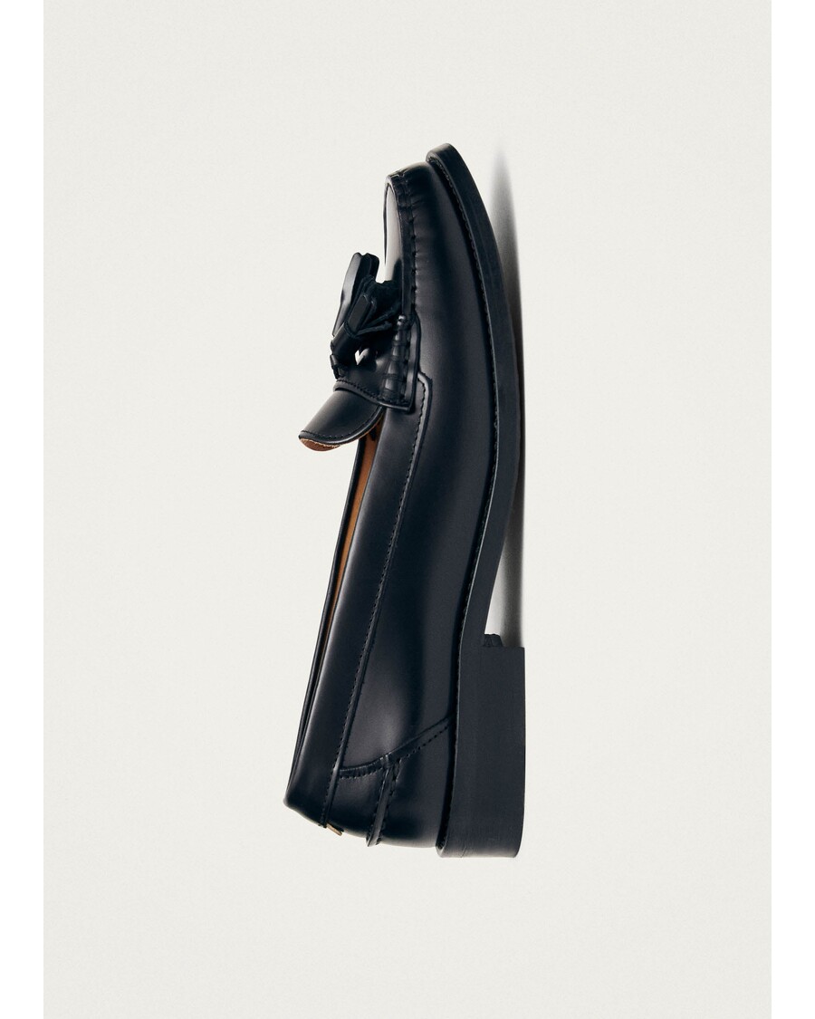 Alohas Terrane Black Leather Loafers
