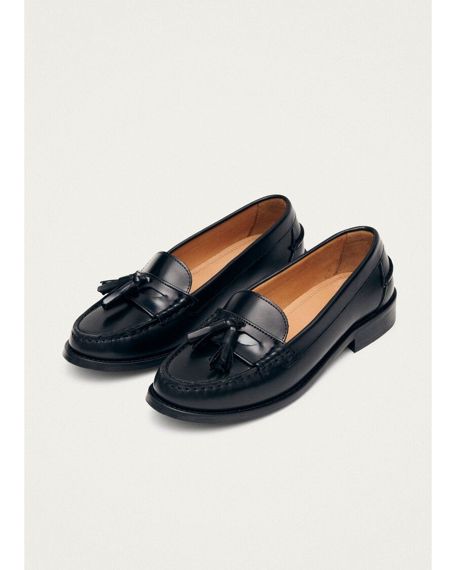 Alohas Terrane Black Leather Loafers