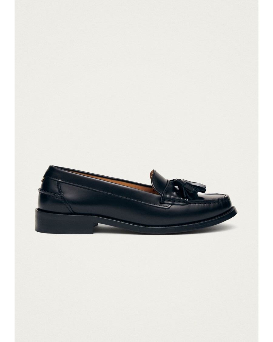 Alohas Terrane Black Leather Loafers