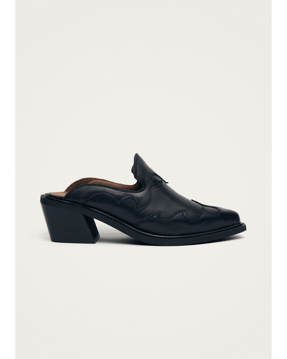 Alohas Weston Crne Kožne Mule