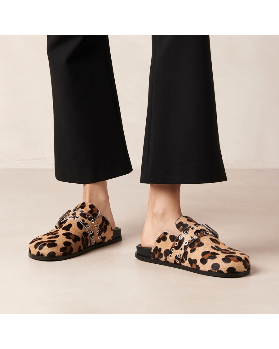 Alohas Halia Soft Beige Leather Mules